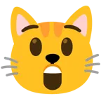faccina stupita + muso di gatto