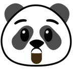 faccina stupita + panda