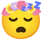 sleeping face + tulip