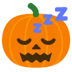 sleeping face + jack-o-lantern