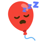 sleeping face + balloon