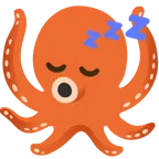 sleeping face + octopus