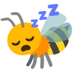 sleeping face + honeybee