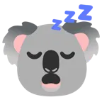 sleeping face + koala