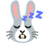 sleeping face + rabbit face