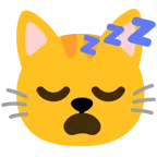 sleeping face + cat face