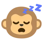 sleeping face + monkey face
