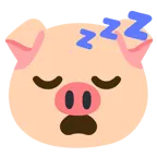 sleeping face + pig face