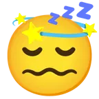 sleeping face + dizzy