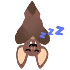 sleeping face + bat