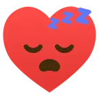 sleeping face + heart suit