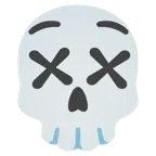 faccina frastornata + teschio