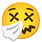faccina frastornata + faccina che starnutisce