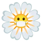 faccina con mascherina + fiore