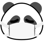 faccina con mascherina + panda