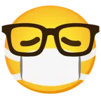 faccina con mascherina + faccina nerd