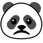 faccina leggermente imbronciata + panda
