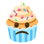 faccina leggermente imbronciata + cupcake