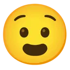 slightly smiling face + anguished face