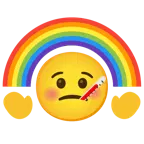 faccina con termometro + arcobaleno