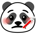 faccina con termometro + panda