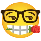 faccina nerd + rosa