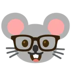 faccina nerd + muso di topo