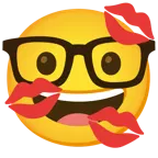 faccina nerd + impronta della bocca