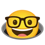 faccina nerd + buco