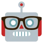 faccina nerd + faccina di robot