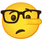 faccina nerd + faccina bugiarda