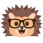 faccina nerd + riccio