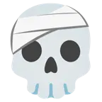 faccina con la testa bendata + teschio