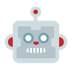 faccina di robot + muso di scimmia
