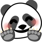 faccina che abbraccia + panda