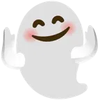 faccina che abbraccia + fantasma