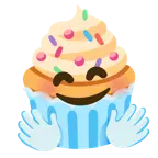 faccina che abbraccia + cupcake