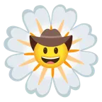 faccina con cappello da cowboy + fiore