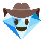 faccina con cappello da cowboy + gemma
