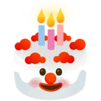 faccina pagliaccio + torta di compleanno