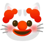 faccina pagliaccio + muso di gatto
