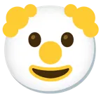 faccina pagliaccio + cuore giallo