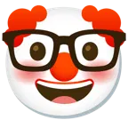 faccina pagliaccio + faccina nerd