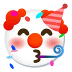 faccina pagliaccio + faccina che festeggia