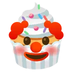 faccina pagliaccio + cupcake
