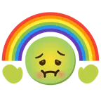 faccina nauseata + arcobaleno