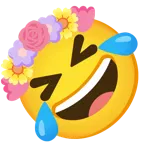 rolling on the floor laughing + tulip