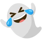 rolling on the floor laughing + ghost