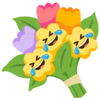rolling on the floor laughing + bouquet