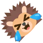 rolling on the floor laughing + hedgehog